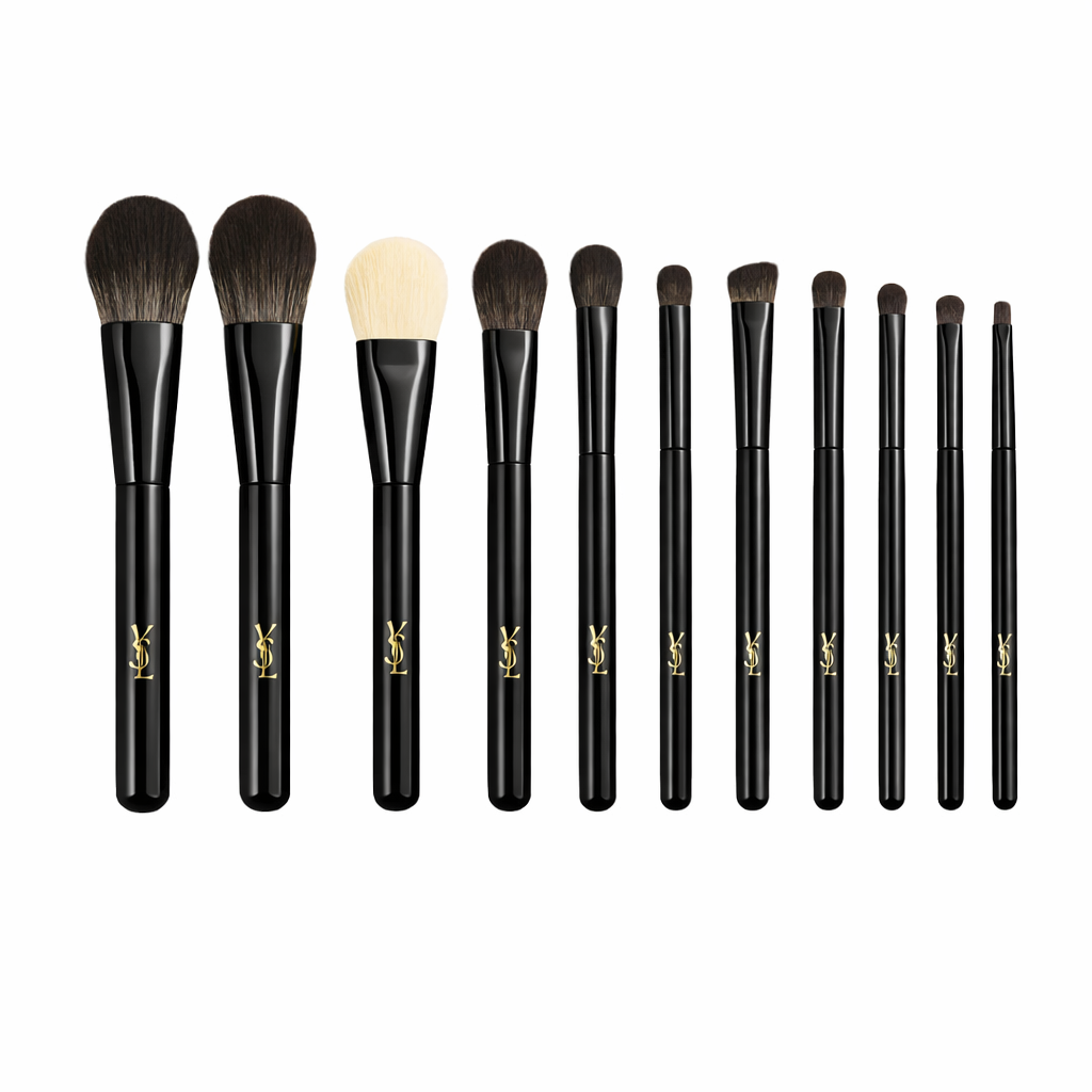 YSL Black Makeup Brush Set with Storage Case
