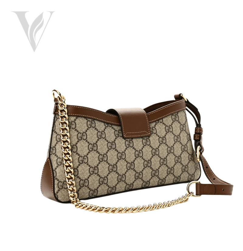 Gucci GG Supreme Monogram Calfskin Small Padlock Chain Shoulder Bag – View 2
