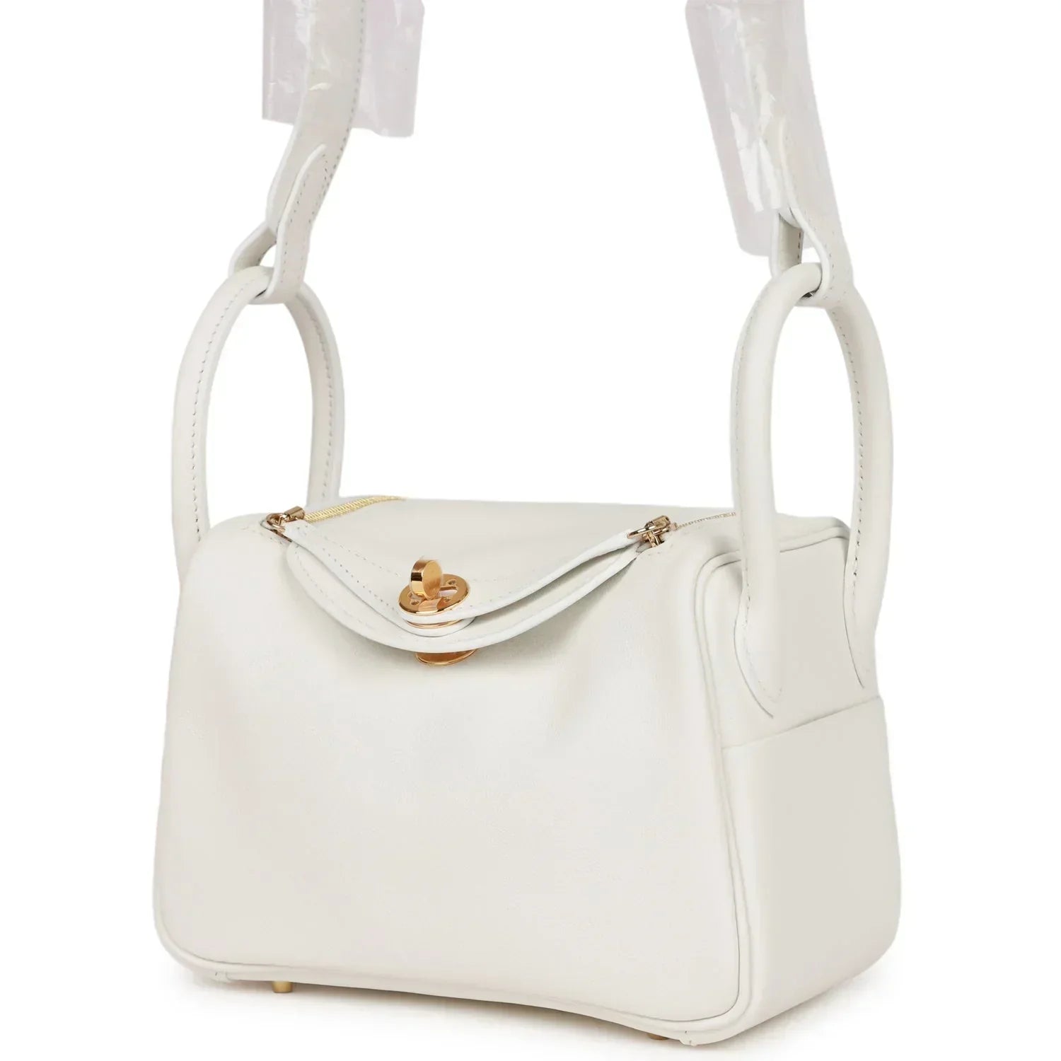 Refined Mini Lindy White Swift Bag - view 12