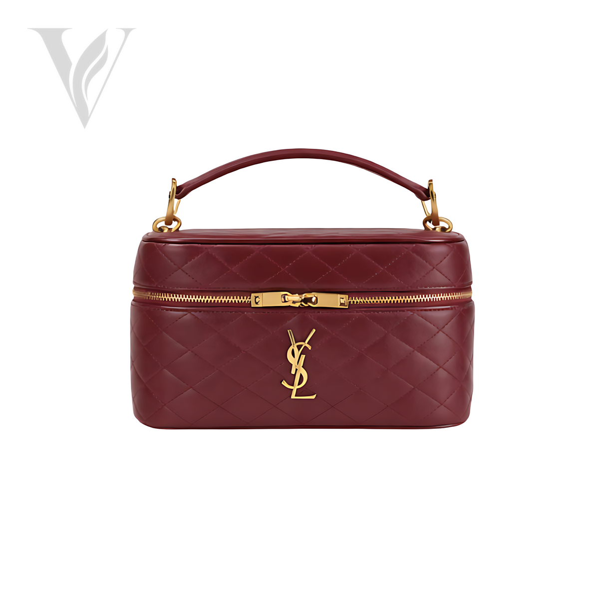 Saint Laurent Loulou Mini Chain Bag - Lambskin Leather, Chevron Quilted Topstitching