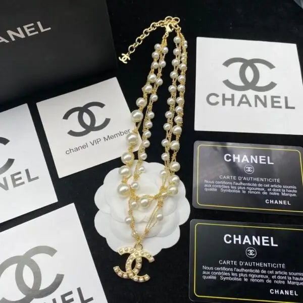 Minimal-Luxe Cc Logo Choker Necklace Gold Tone - view 7