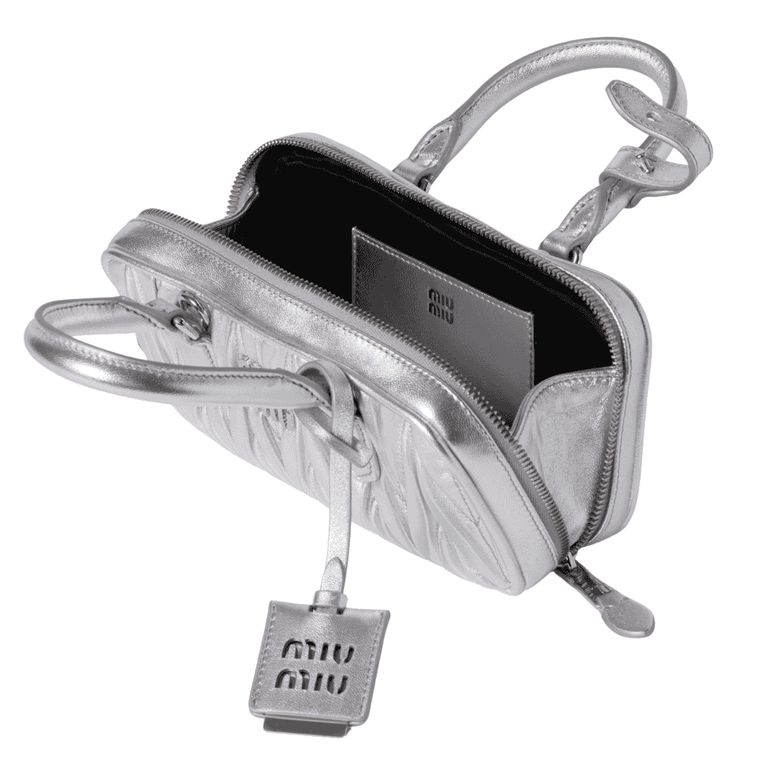 Timeless Miu Miu Arcadie Matelassé N Pa Leather Mini Bag - view 4