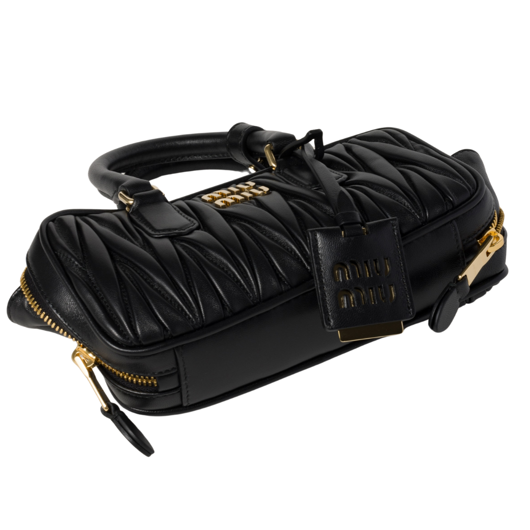 Dressy Miu Miu Arcadie Matelassé N Pa Leather Bag - view 4