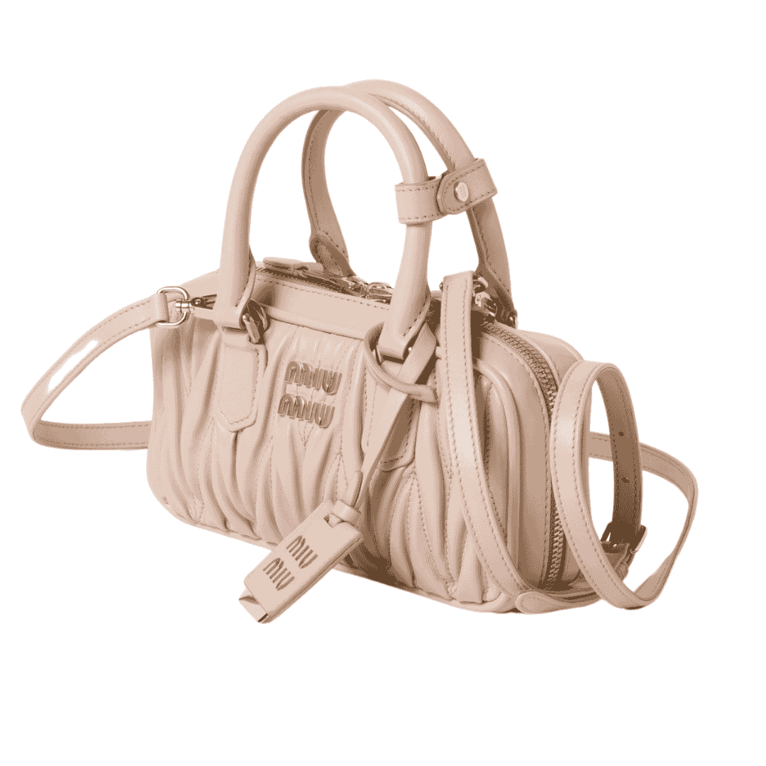 Sharp Miu Miu Arcadie Matelassé N Pa Leather Mini Bag - view 5
