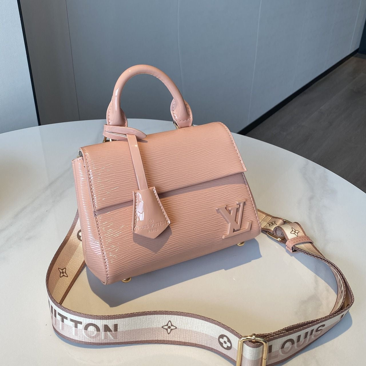 Premium-Look Cluny Mini Epi Rose Ballerine Bag - view 4