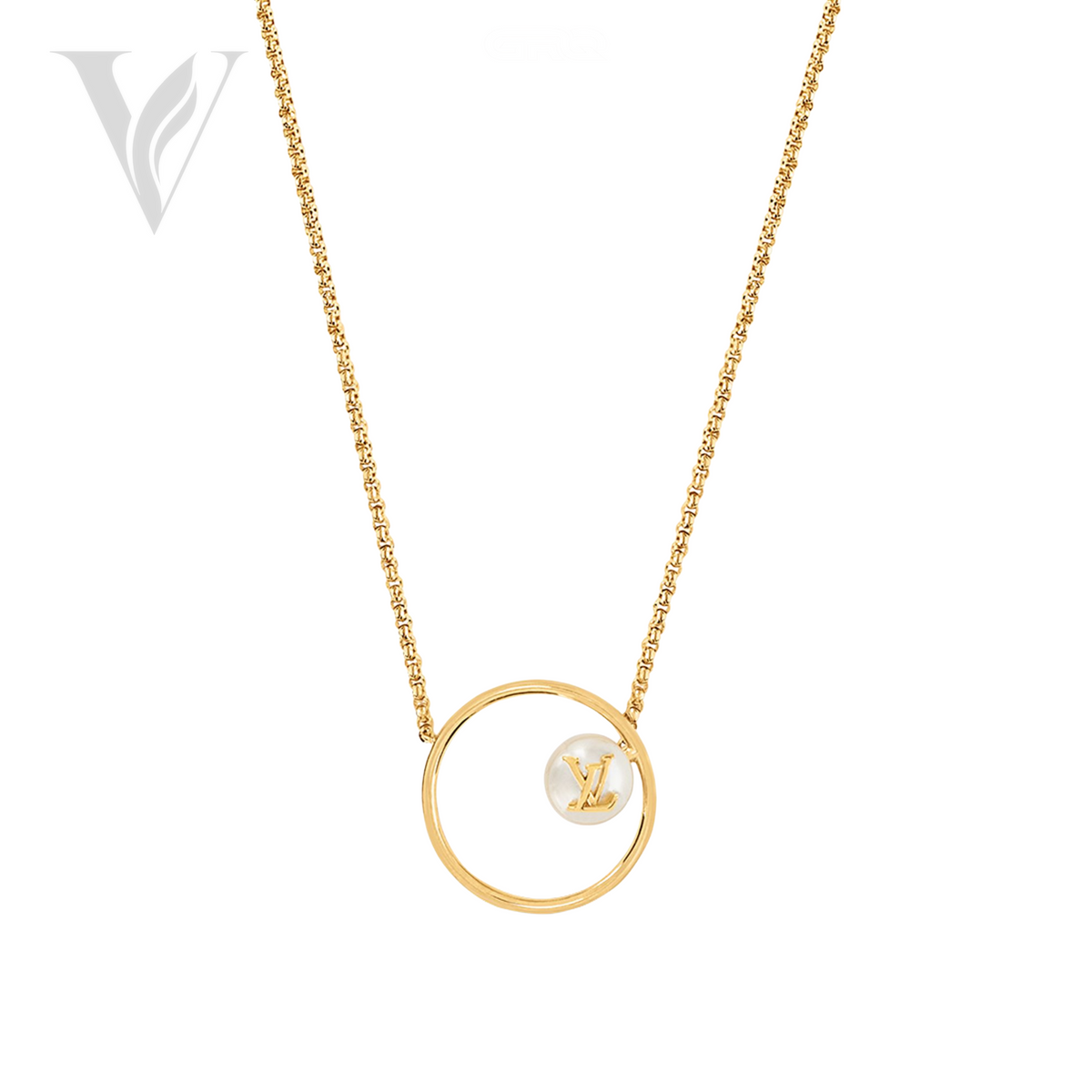 Louis Vuitton LV Eclipse Pearls Necklace - Gold