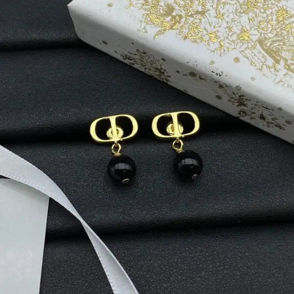 Sharp Cd Floral Pearl Drop Earring Gold - view 8