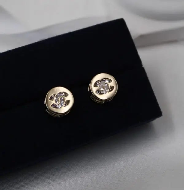 Dressy Earinings White Gold Diamonds - view 4