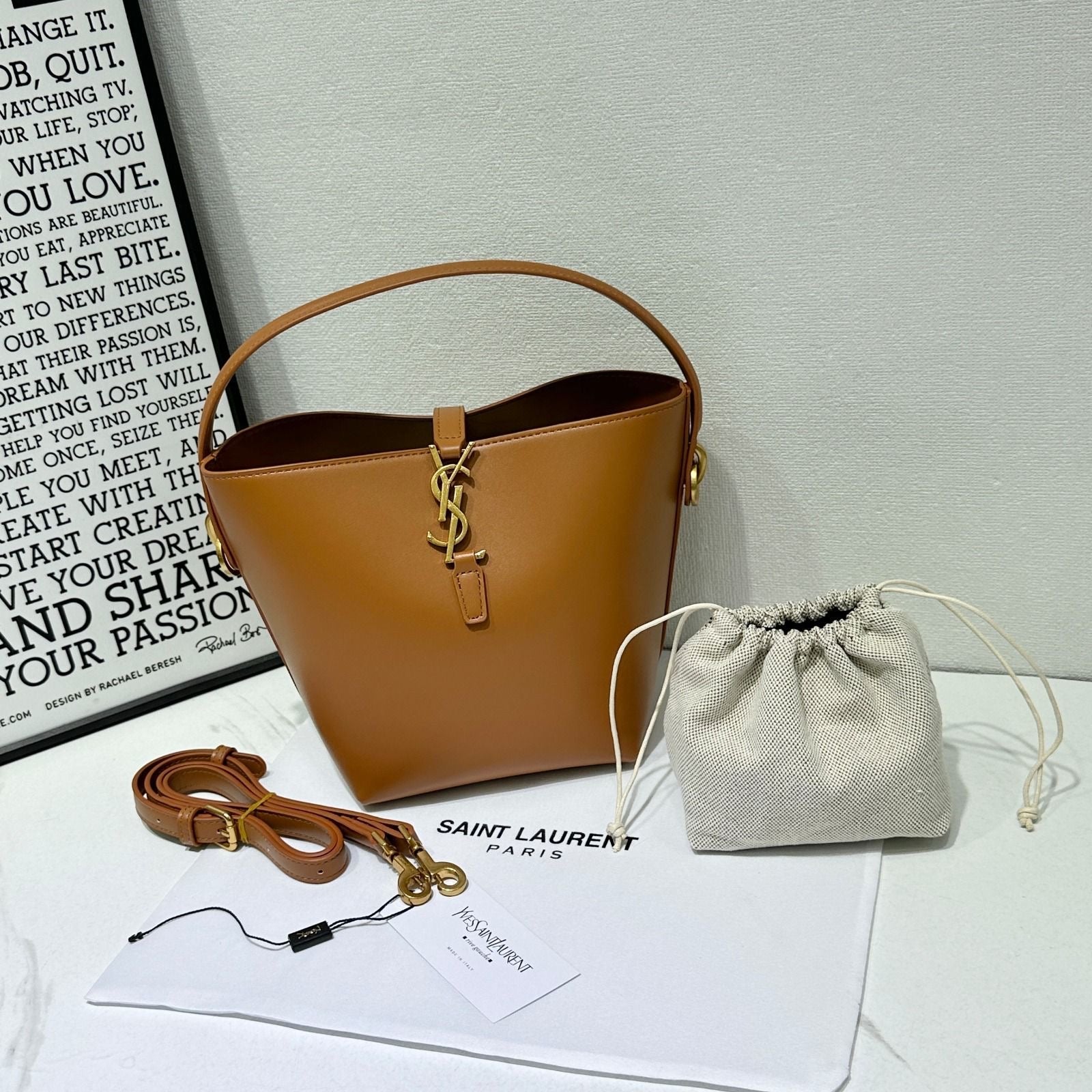 Statement Le 37 Shiny Leather Fox Bag - view 4