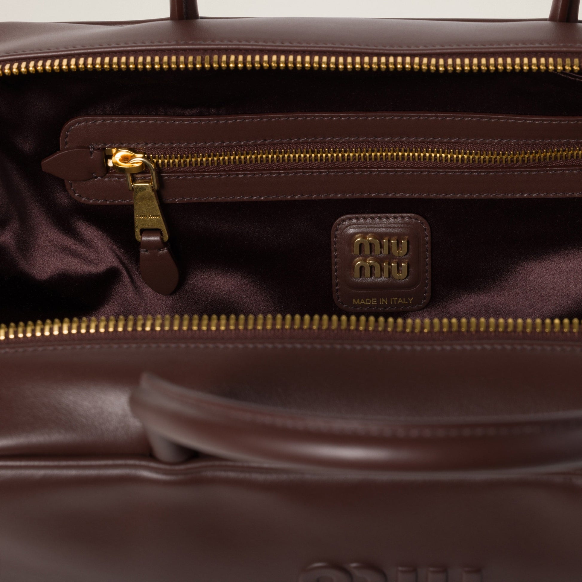 Premium-Look Miu Miu Leather Beau Briarwood Bag - view 4