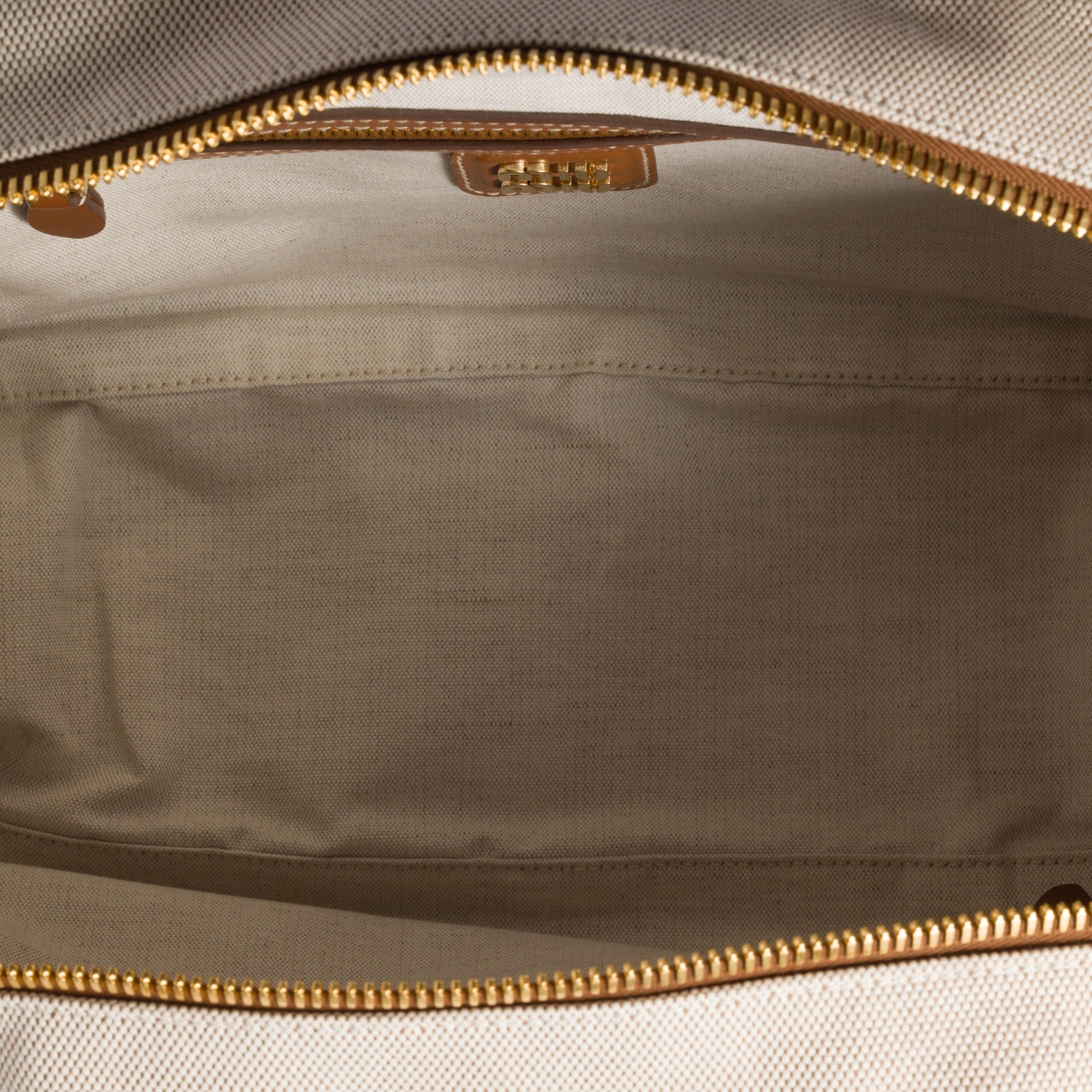 Everyday-Luxe Miu Miu Beau Canvas Leather Beige Bag - view 5