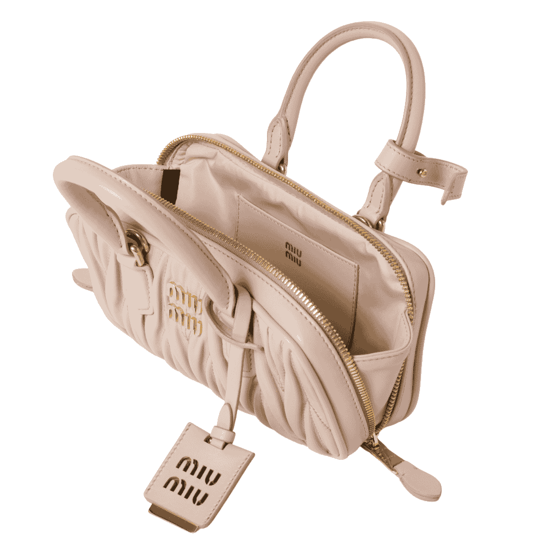 Sharp Miu Miu Arcadie Matelassé N Pa Leather Mini Bag - view 4
