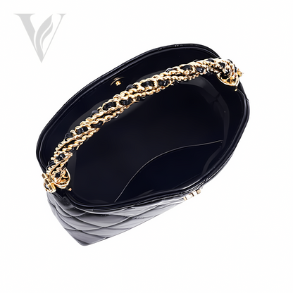 Chanel 24B Mini Top Handle Bag with Chain - Black – View 3