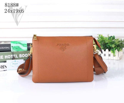 Prada Vitello Phenix Cannella Bag - Brown – View 3