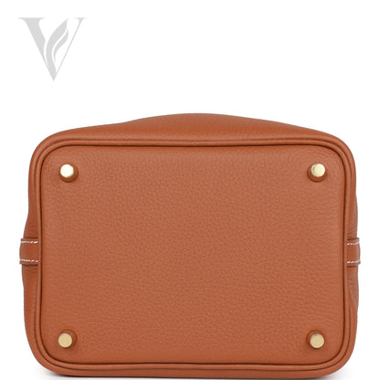 Hermès Éclat Picotin Lock 18 Bag - Gold Hardware, Clemence – View 6