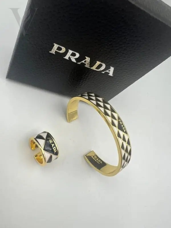 Prada Set Enamel - Silver, Black, White – View 7