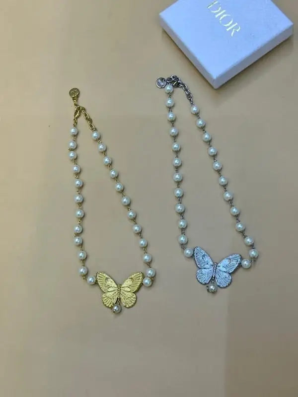 Polished Butterfly Pearl Set Si Er Crystals - view 7