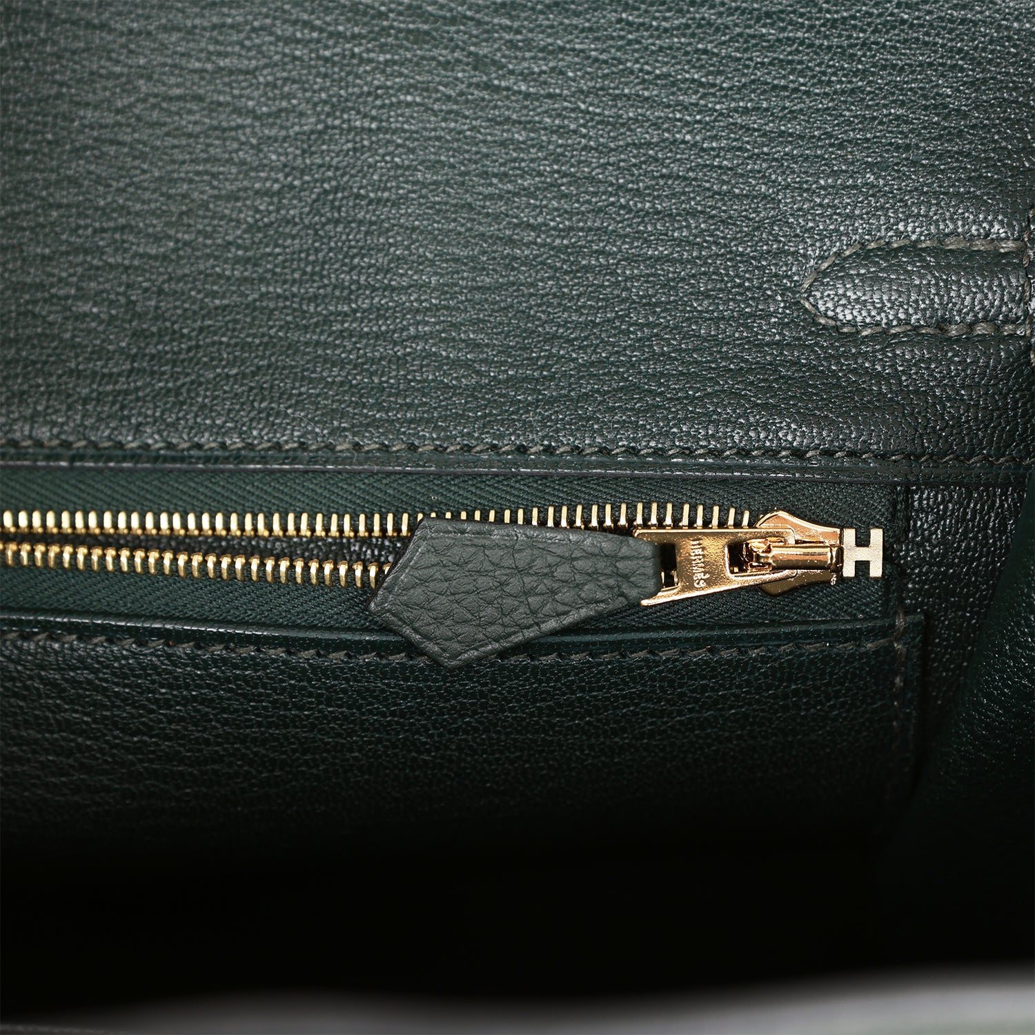 Everyday-Luxe Structured Carryall 25 Vert Fonce Togo Bag - view 7