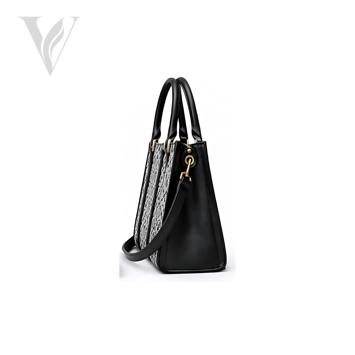 Tory Burch T Monogram Mini Tote - Black – View 2