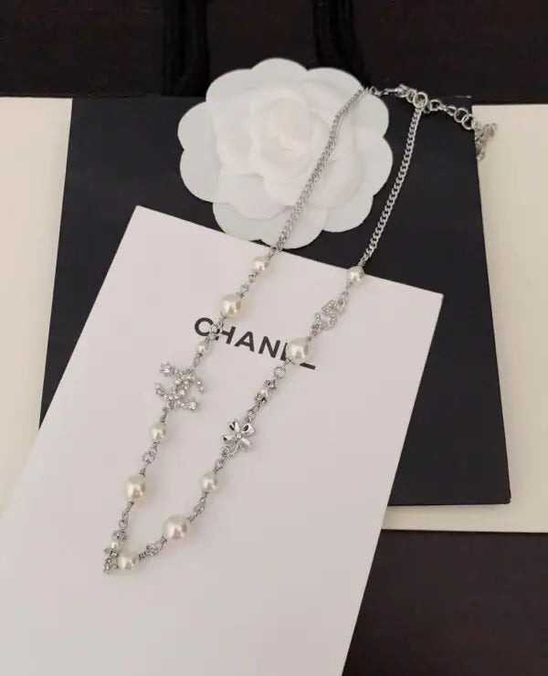 Polished Pearl Strand with Integrated Crystal Encrusted Logo - view 5
