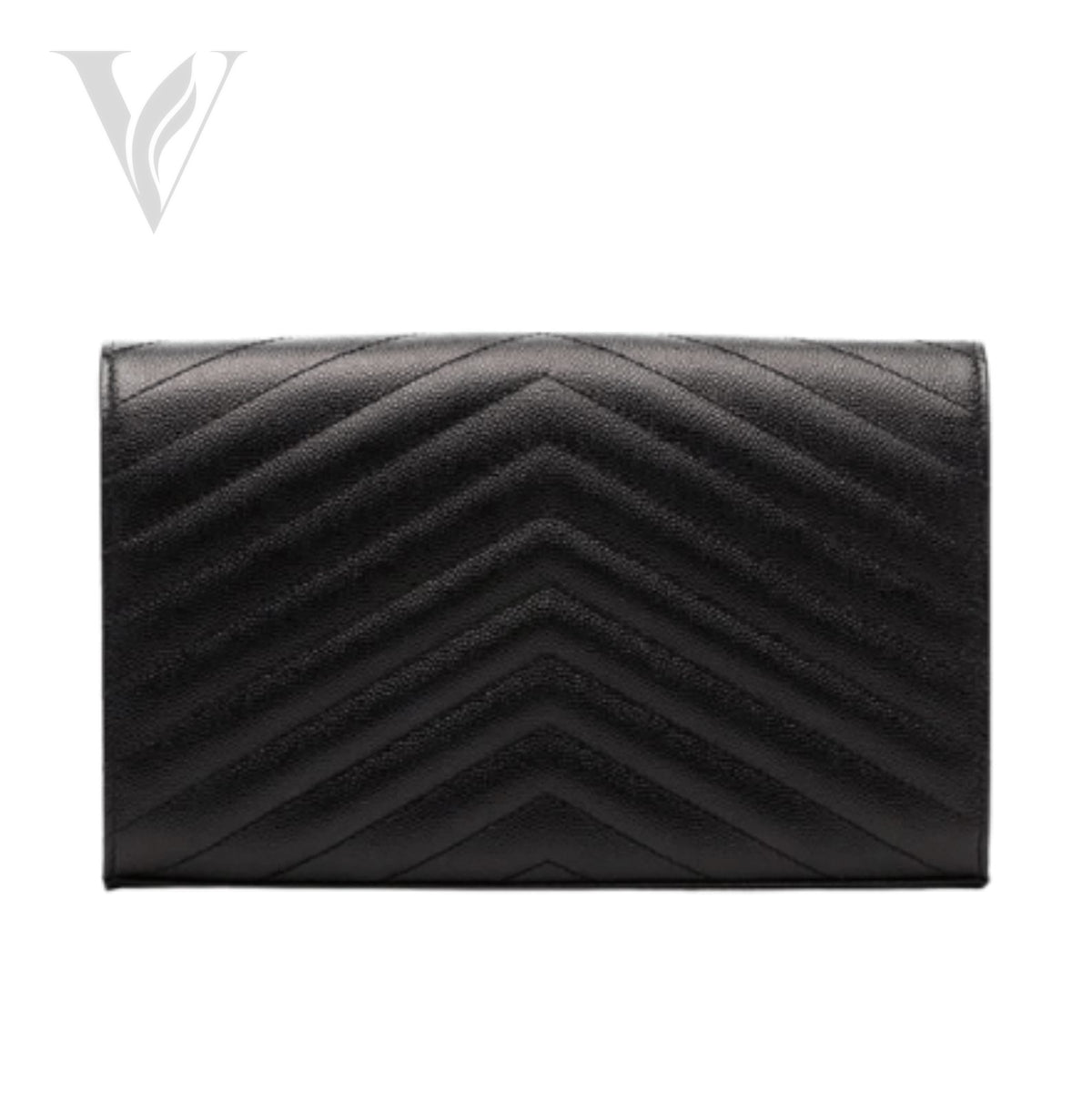 Saint Laurent Cassandre Envelope Chain Wallet Bag – View 2