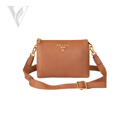 Prada Vitello Phenix Cannella Bag - Brown