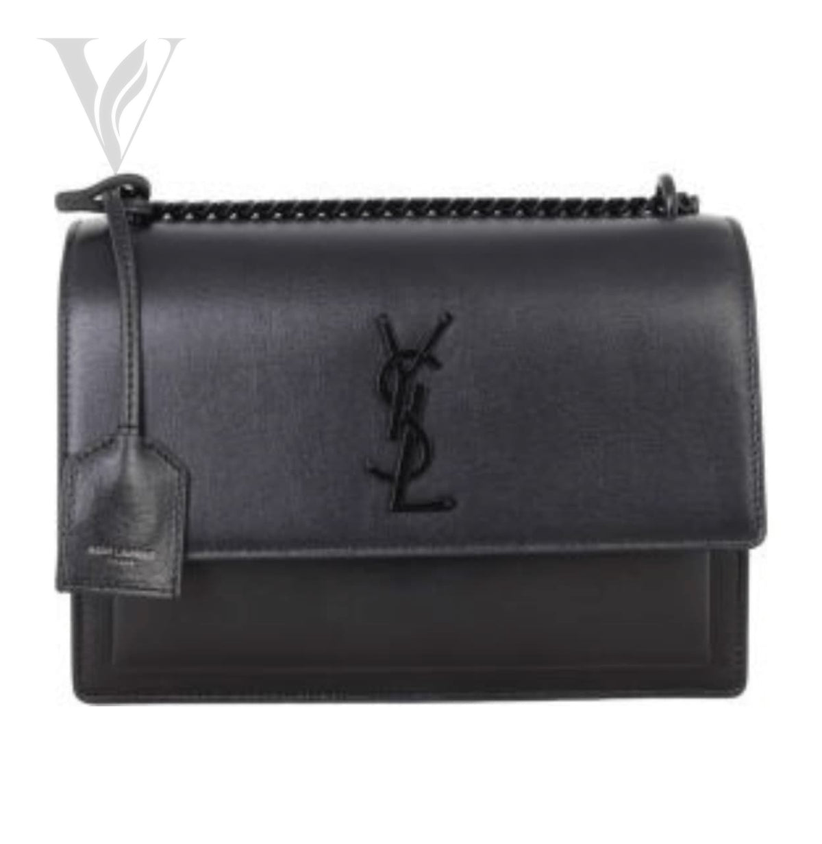 Saint Laurent Sunset Medium Bag - Black, Leather
