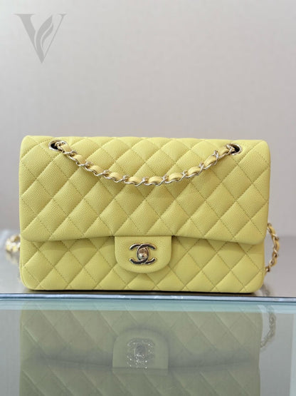 Chanel Classic Double Flap 20S Yellow Bag – View 4