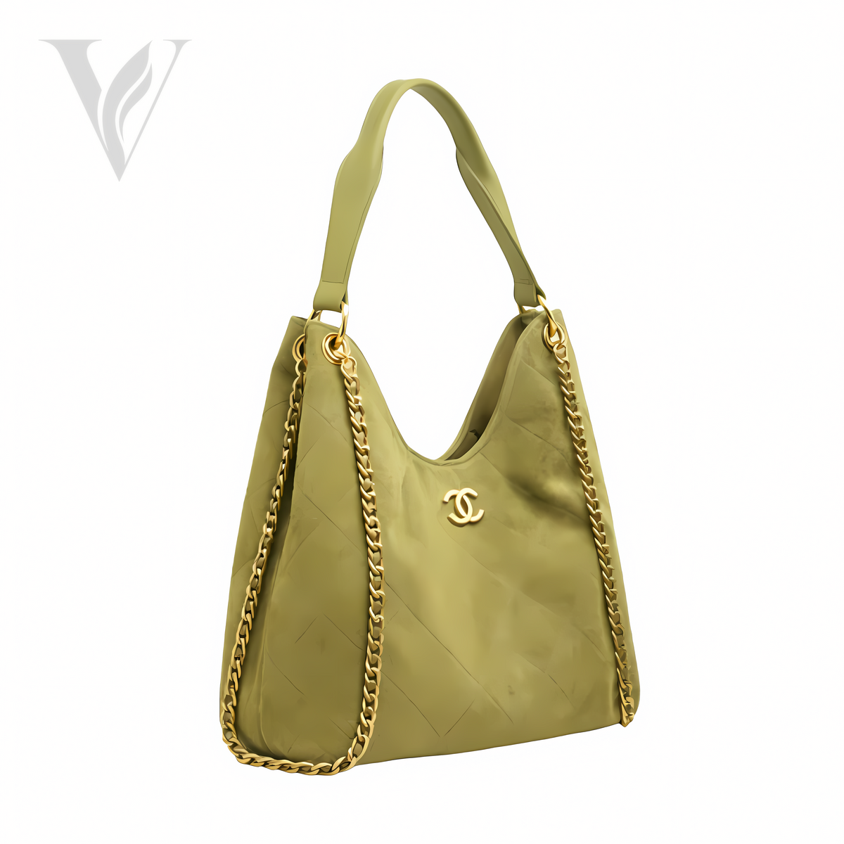 Chanel City Zip Tote - Signature Canvas Mahogany – View 2