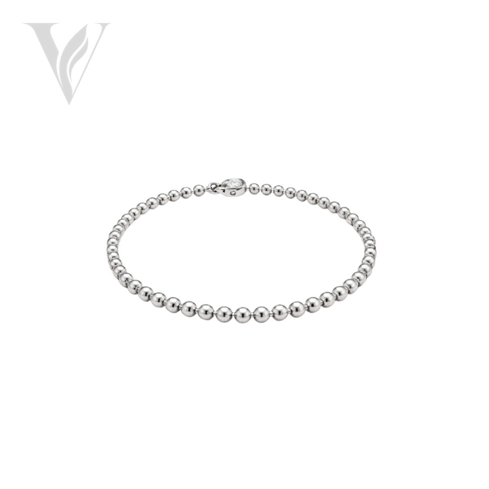 Van Cleef & Arpels Perlee Beads Bracelet and Ring Set - Silver