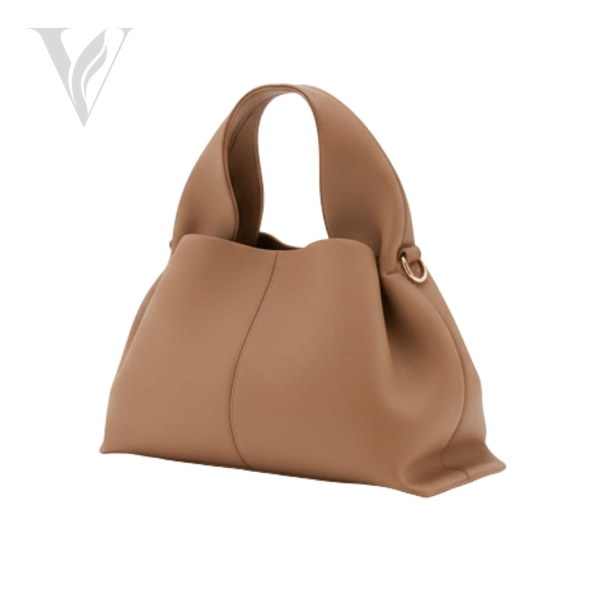 Polène Numéro Neuf Mini Textured Taupe Bag - Leather – View 2