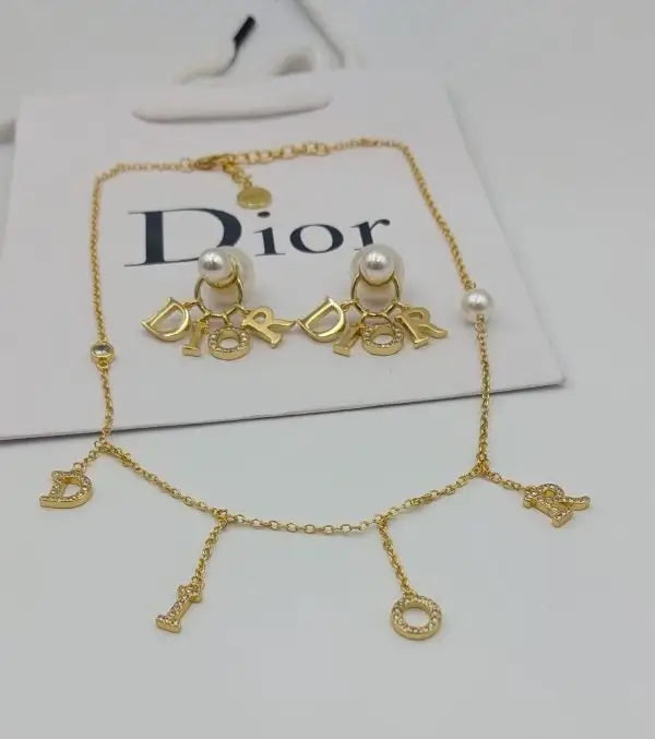 Dressy Layered Charm Necklace Gold - view 5