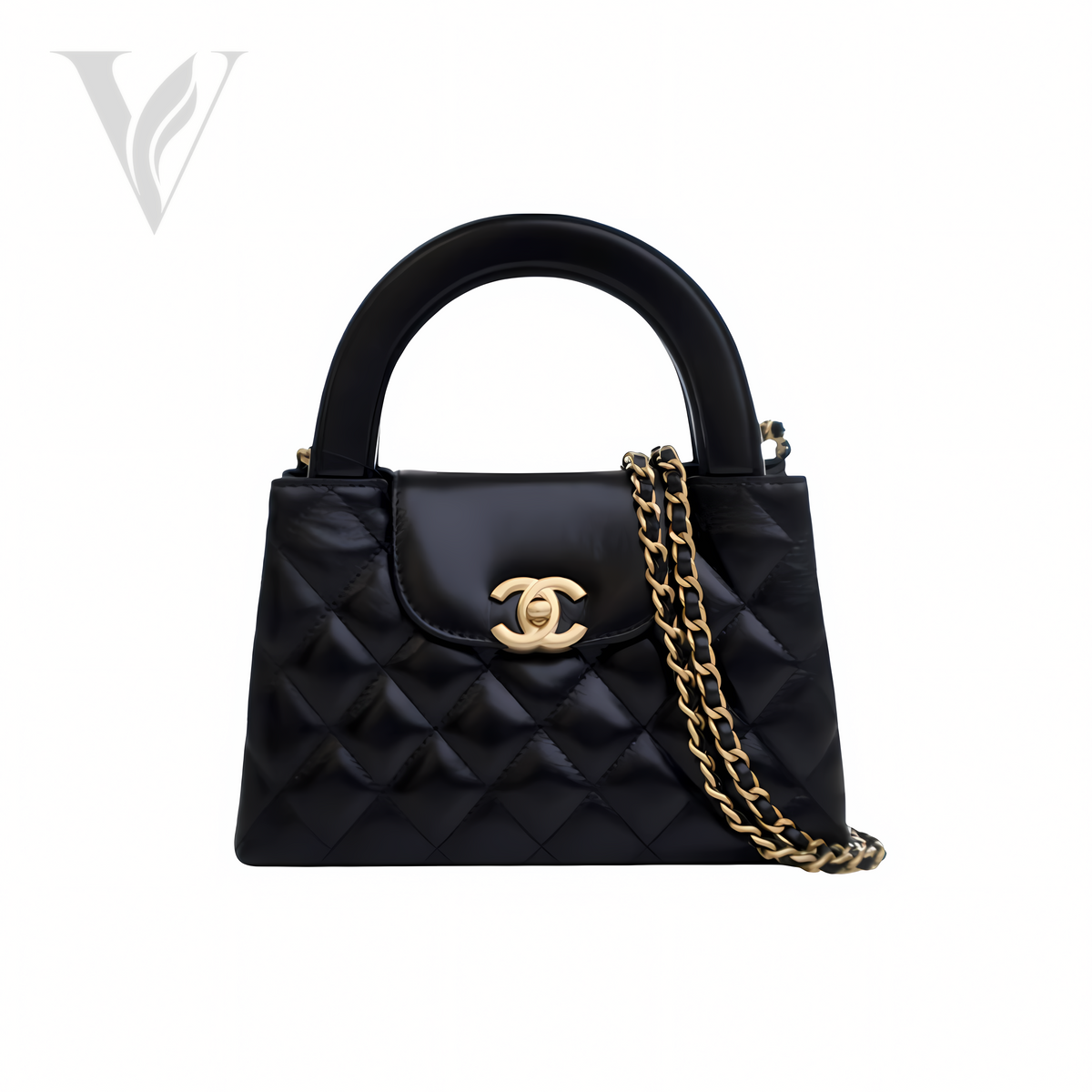 Chanel Small Kelly Mini Shopping Bag Shiny Bag