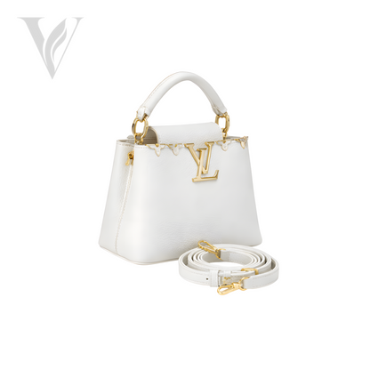 Louis Vuitton Capucines Taurillon Flower Bag - White – View 2