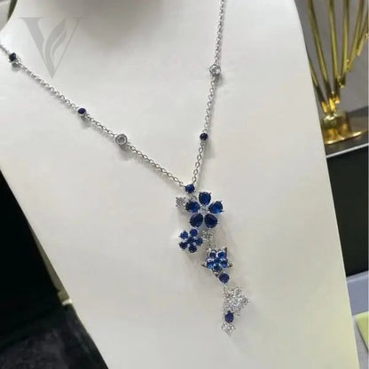 Van Cleef & Arpels Blue S Phires - Silver, Diamond Detail, Sapphires – View 6