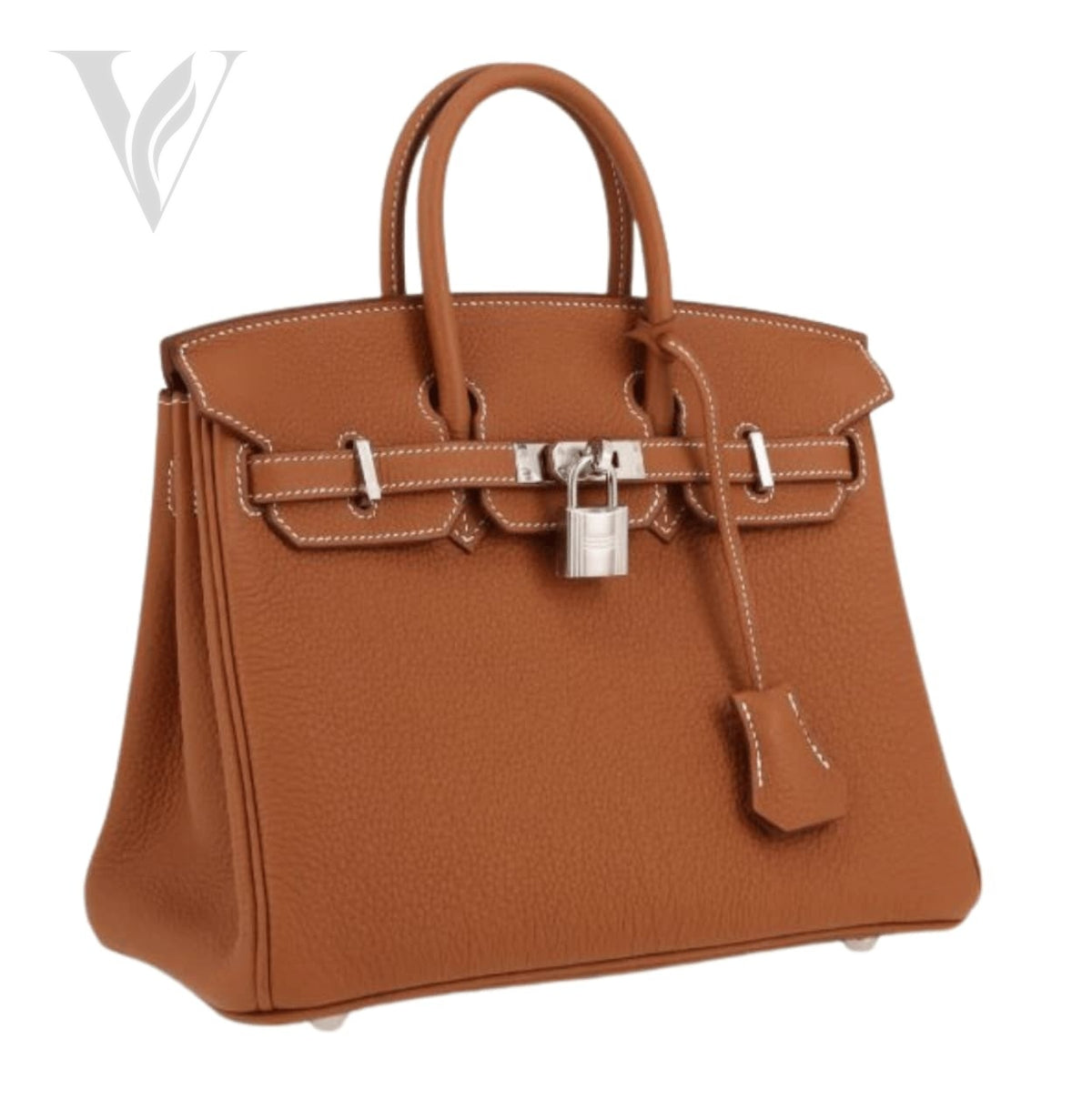Hermès Birkin 25 Bag - Gold Togo Leather, Palladium Silver Hardware – View 2
