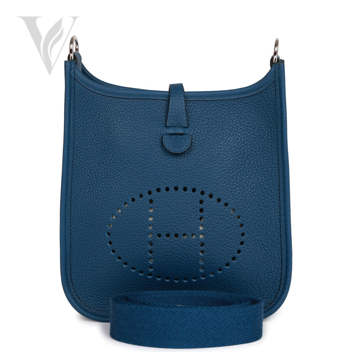 Hermès Evelyne Tpm Bag Deep Maurice Bag - Palladium Hardware, Blue
