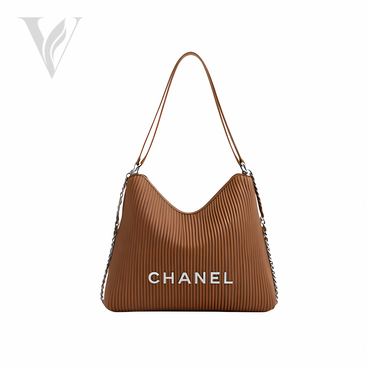 Chanel Maxi Hobo Shiny - Camel, Lambskin