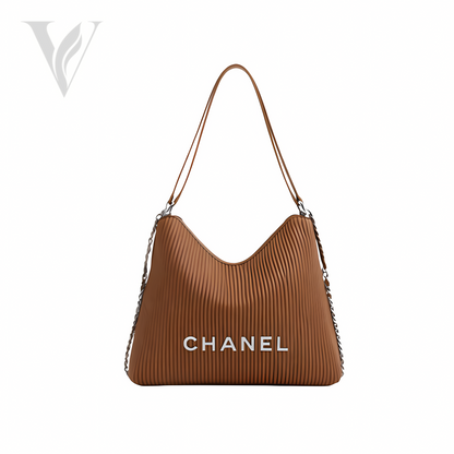 Chanel Maxi Hobo Shiny - Camel, Lambskin