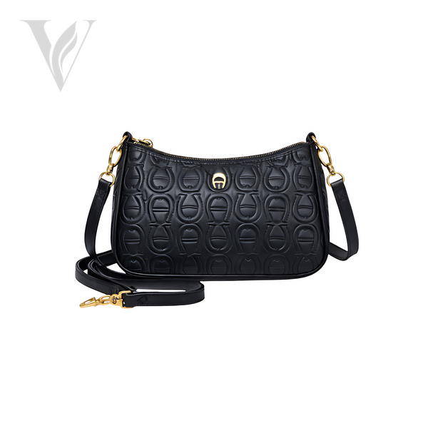 Aigner Leah Icon Shoulder Leah Pure Bag - Black