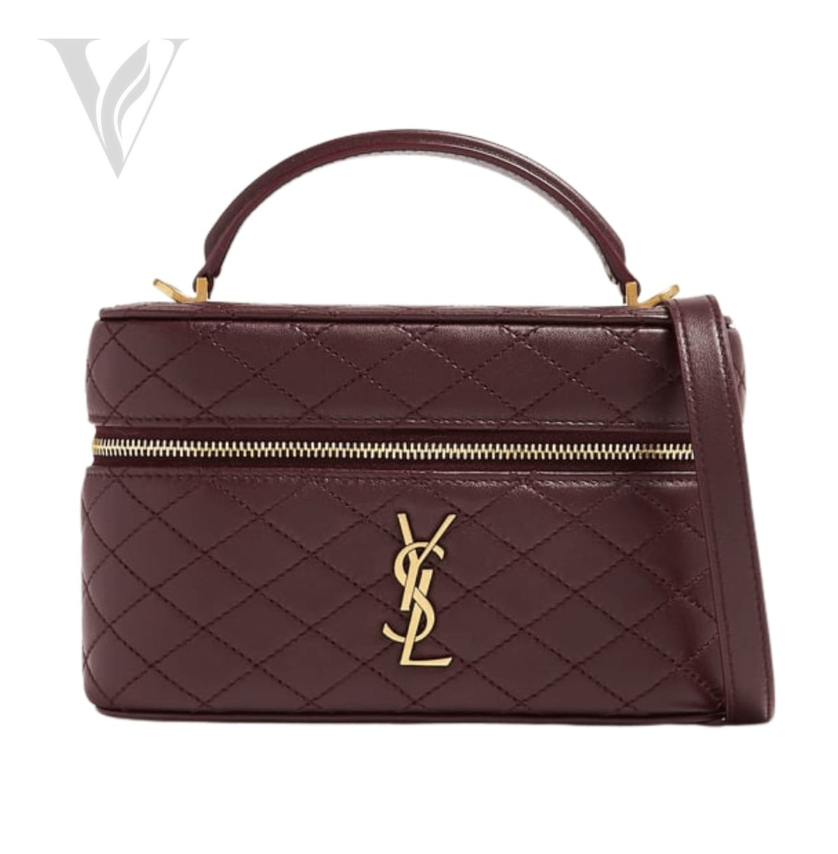 Saint Laurent Gaby Vanity Bag - Rich Burgundy
