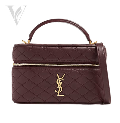 Saint Laurent Gaby Vanity Bag - Rich Burgundy