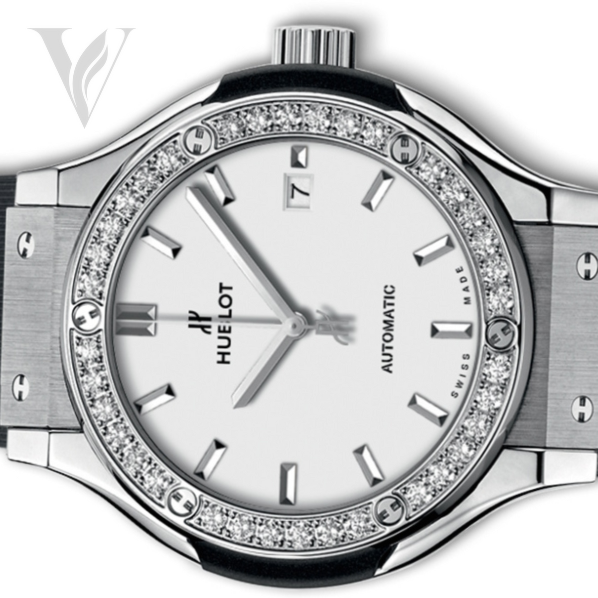 Hublot Classic Fusion Ladies Watch - White Diamond Dial – View 3