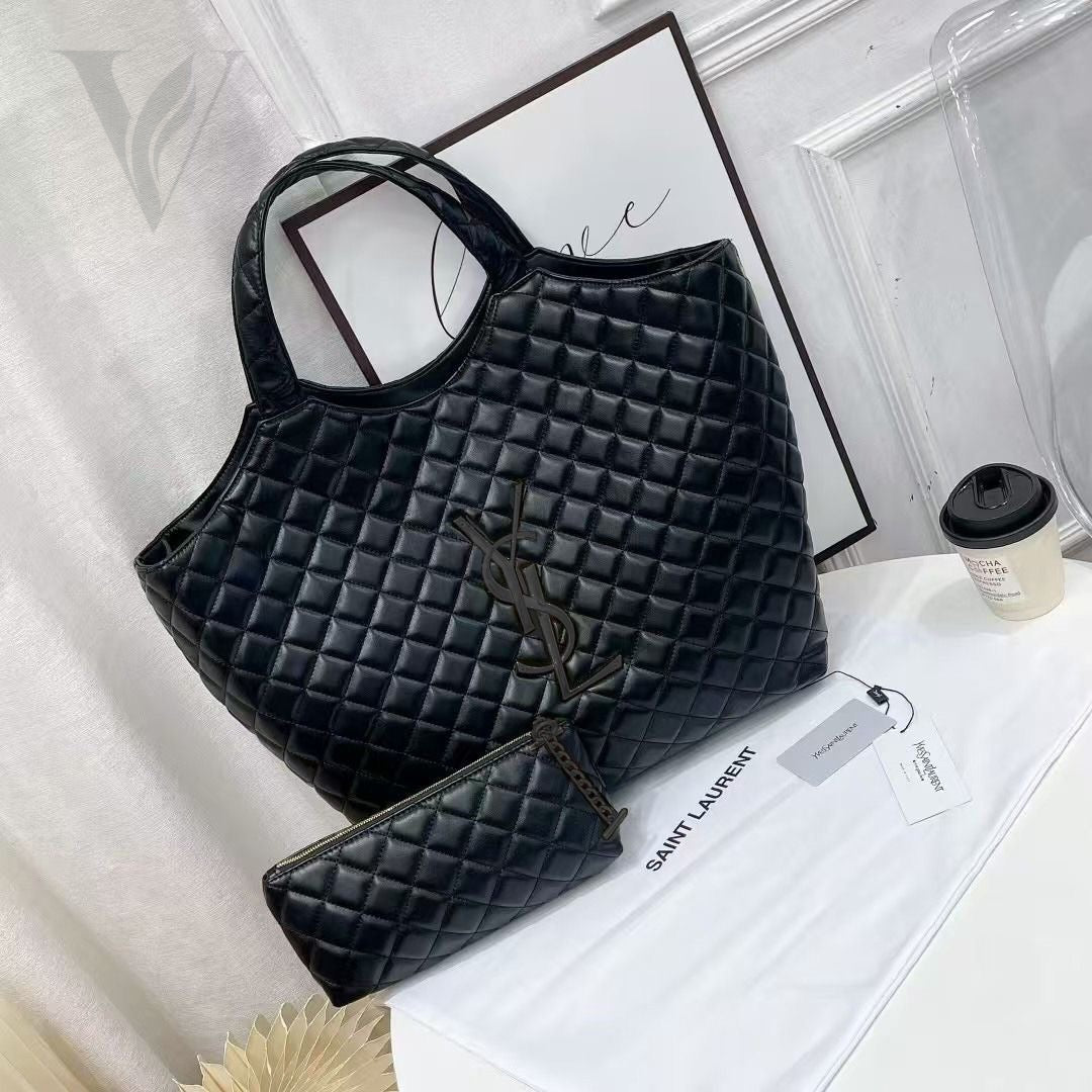 Saint Laurent Icare Maxi Bag - Black – View 4