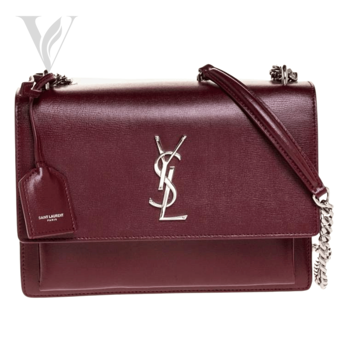 Saint Laurent Sunset Medium Handbag - Burgundy