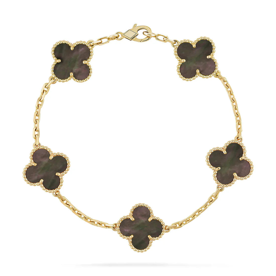 Clover Gold Bracelet 5-Motif – Gold | Size 19