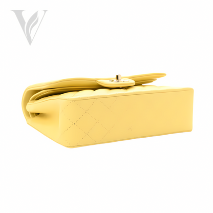 Chanel Classic Double Flap 20S Yellow Bag – View 3