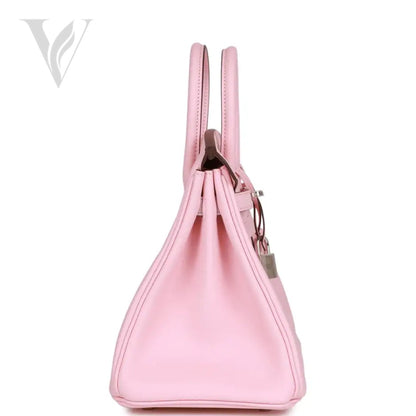 Hermès Birkin 25 Rose Sakura Swift Bag - Palladium Hardware – View 3