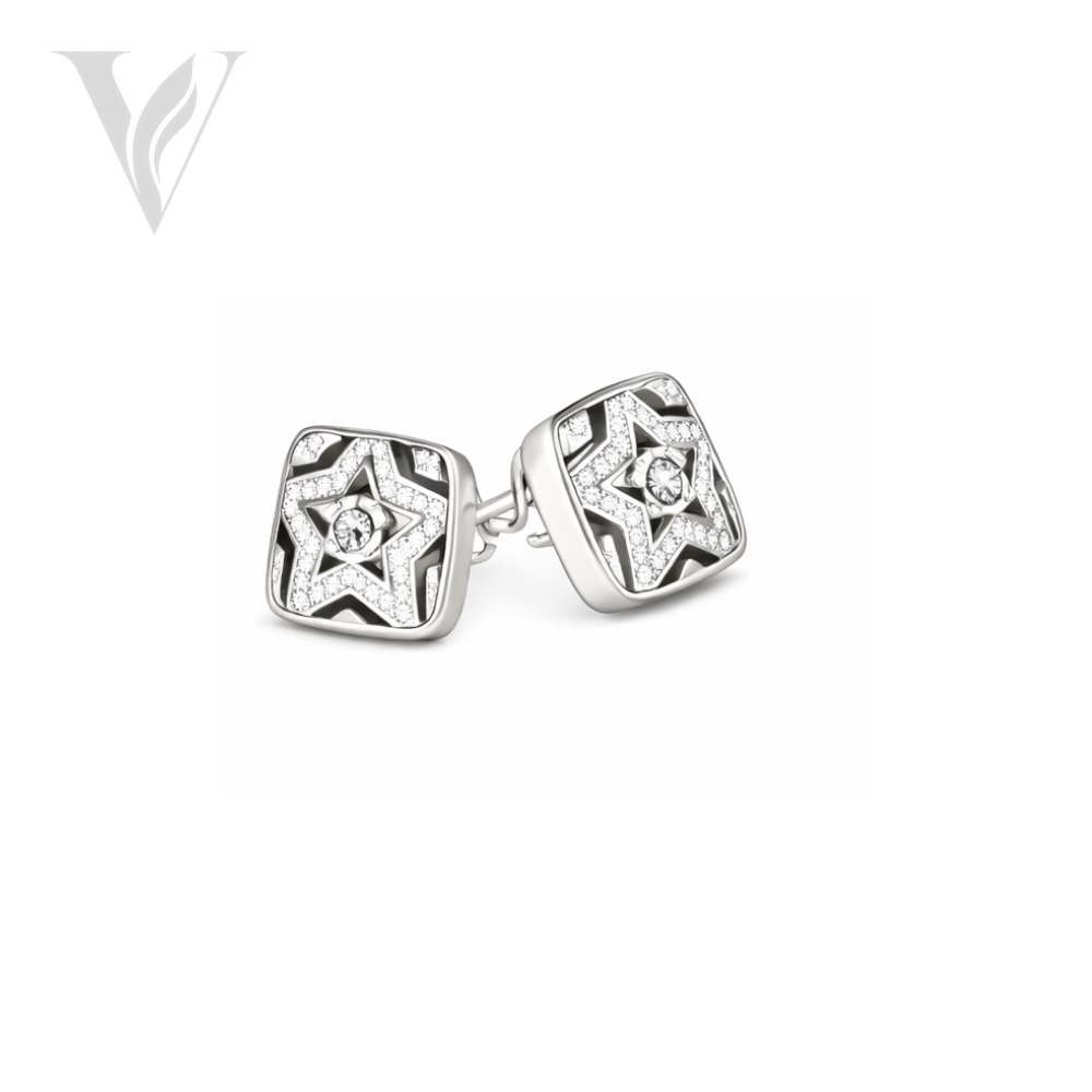 Chanel CC Logo Star Pendant Necklace Earrings Set – View 2