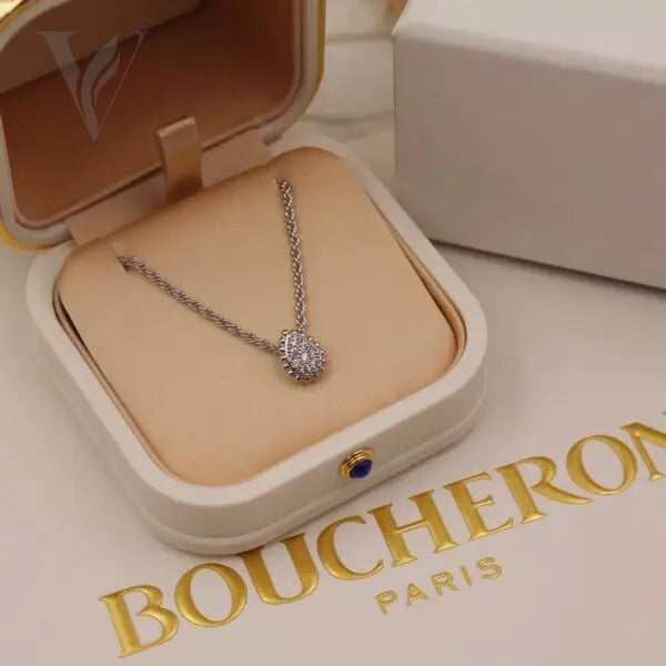 Boucheron Valentino VLogo Signature Embellished Hoop Earrings - Pearl, Gold – View 6